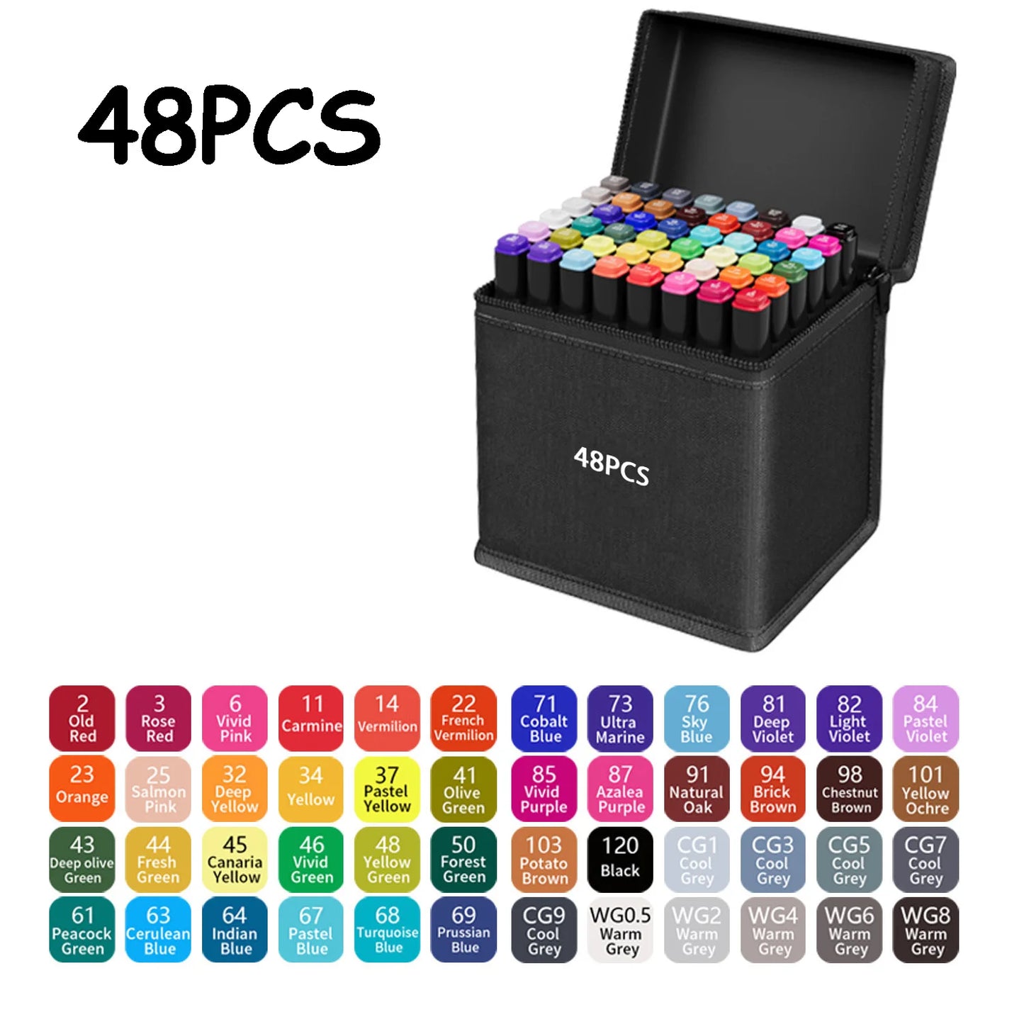 24/48/80/120/168/262 Colors Professional Drawing Markers