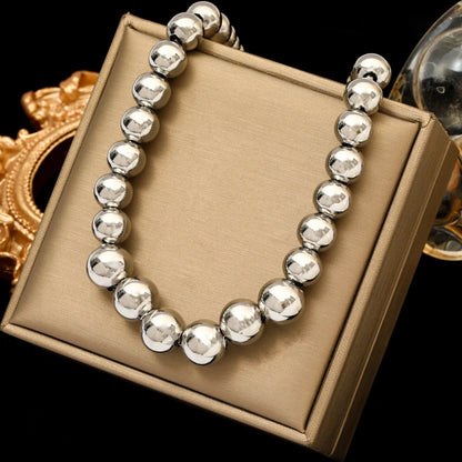 Stainless Steel Gold Color Thick Link Chain Necklace