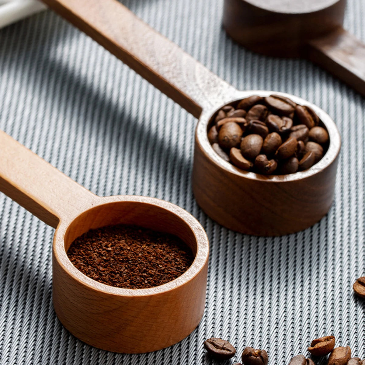 1PC Walnut coffee scoop powder measuring spoon