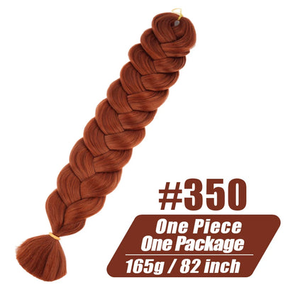 82 Inch Long Jumbo Braiding Hair Synthetic Braids Crochet Hair Extensions 165g