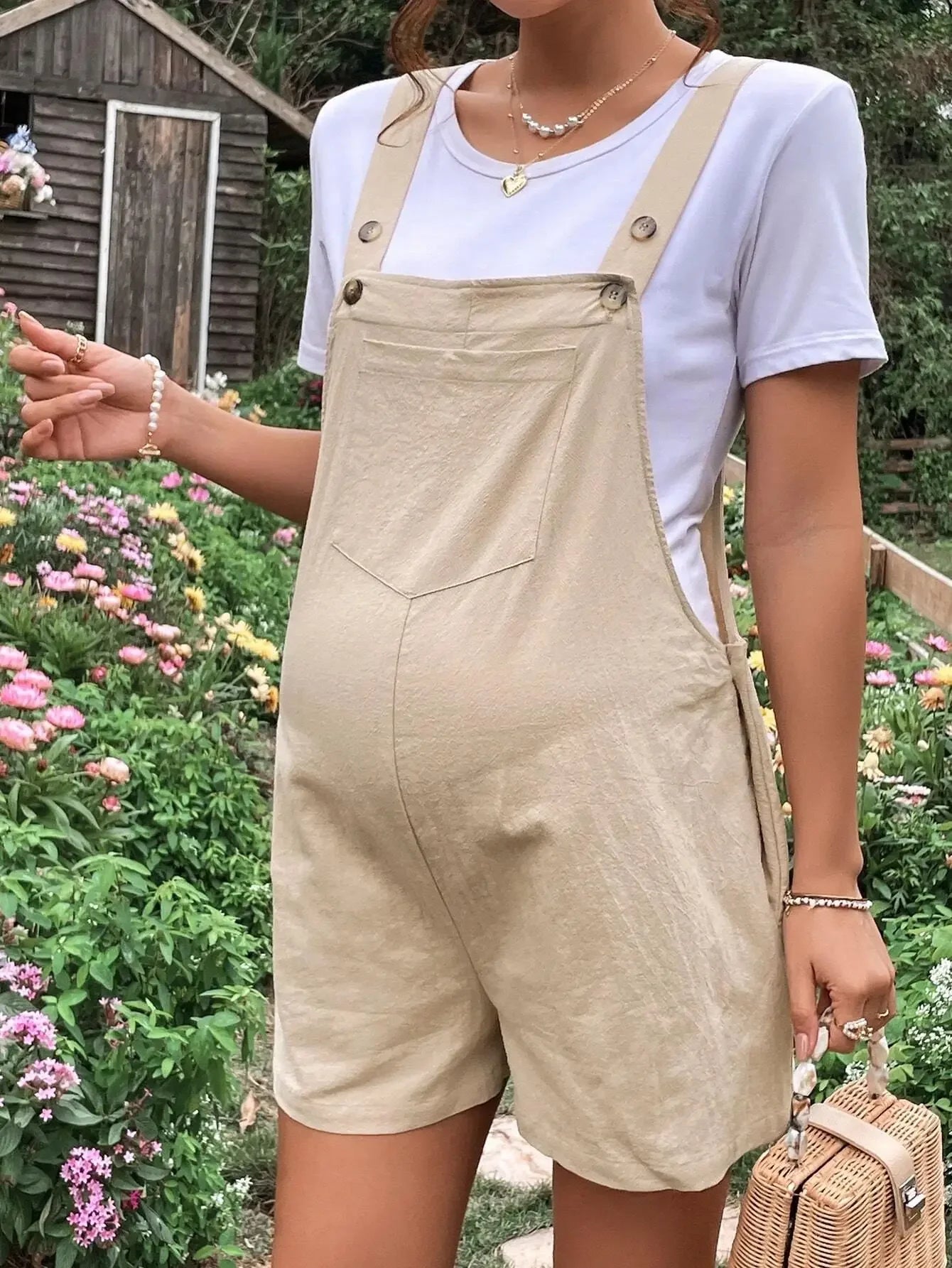 Maternity Jumpsuits Plus Size Pregnancy Overalls Cotton