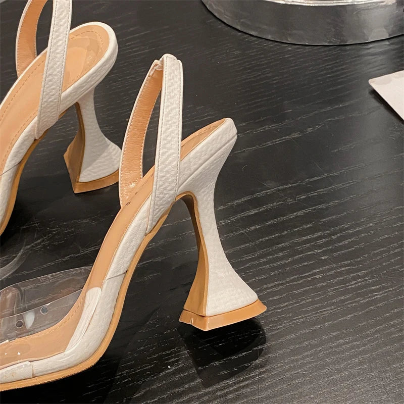 DANA Pearl Bowknot Transparent Sandal