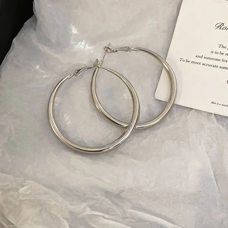 Multi-layer Twisted Metalic Hoop Earrings