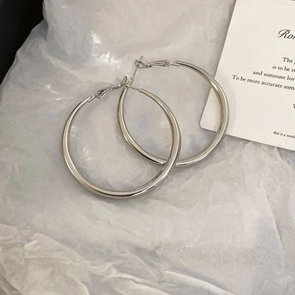 Multi-layer Twisted Metalic Hoop Earrings