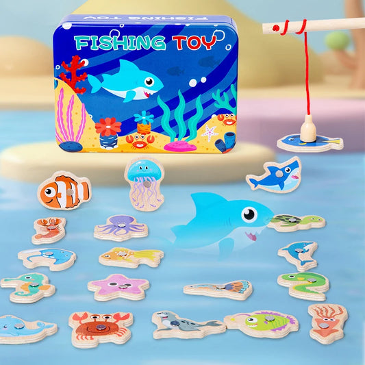 Wooden Magnetic Fishing Baby Early Educational Games
