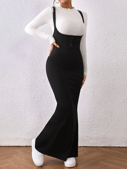 Vestido de cola de pez, falda ajustada Spice