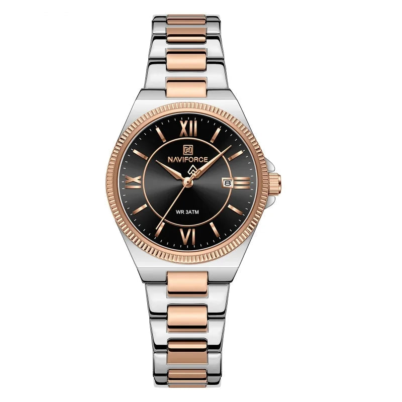 Vintage Display Stainless Steel 3ATM Waterproof Elegant Quartz Watch