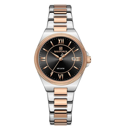 Vintage Display Stainless Steel 3ATM Waterproof Elegant Quartz Watch