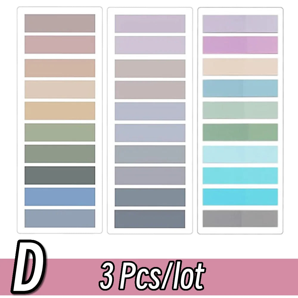2400S Transparent Colorful Index Creative Memo Pads