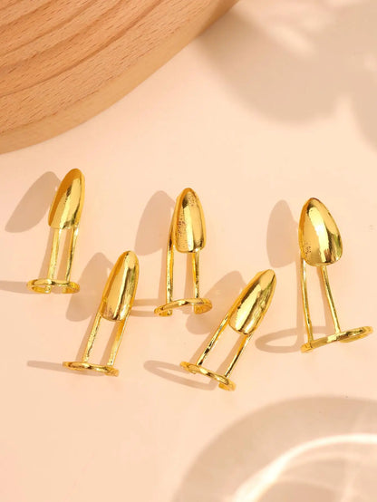 Unique Punk Five-Finger Nail Mysterious Artistic Niche Unisex Rings