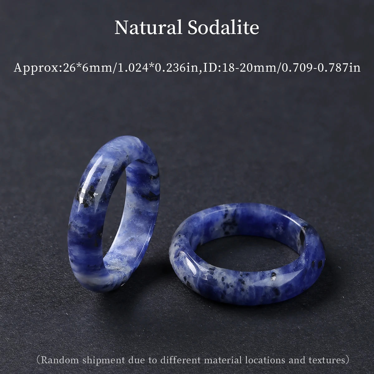 1 Pc Natural Crystal Stone Energy Healing Ring