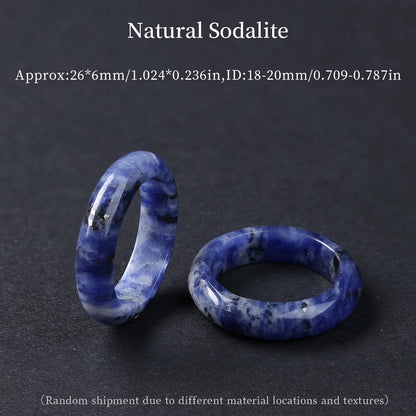 1 Pc Natural Crystal Stone Energy Healing Ring