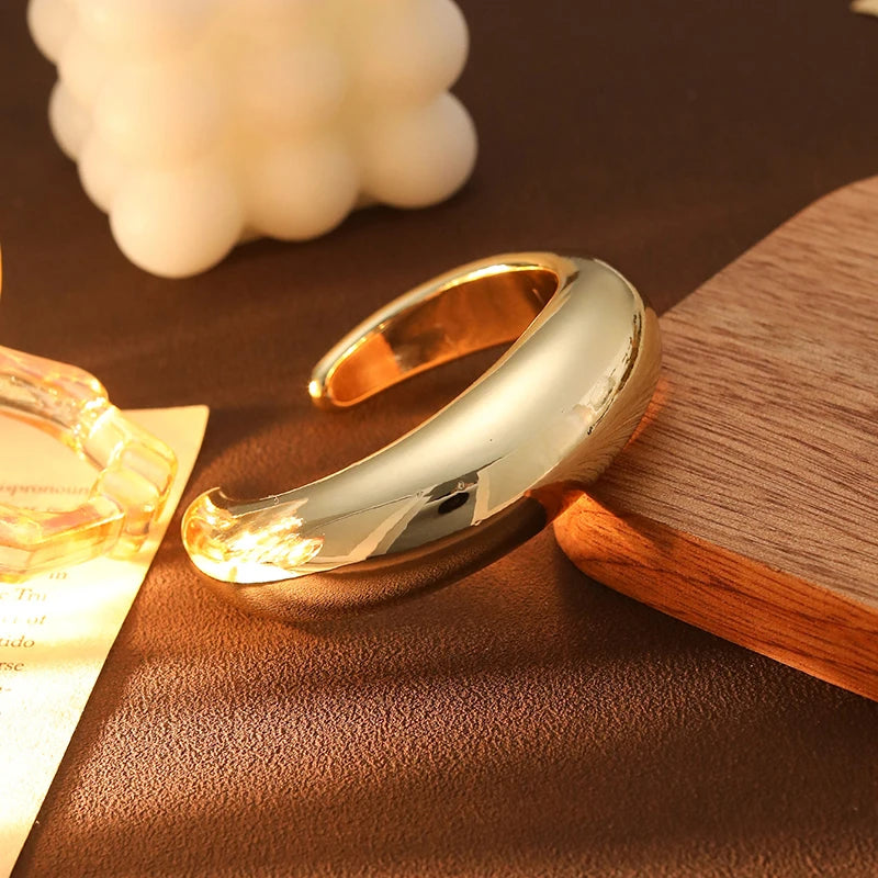 Exaggerated Hip Hop Rock Plastic Cuff Bracelet