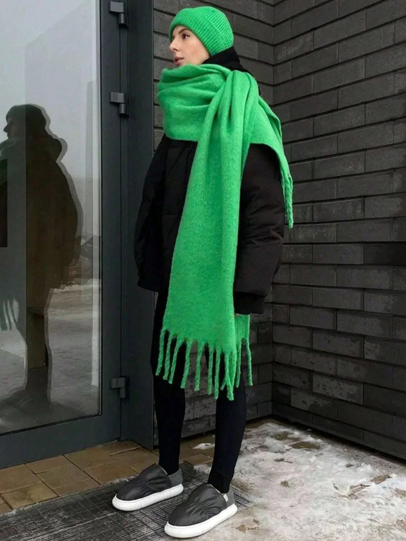 Luxury Cashmere Thickened Warm Shawl Scarf