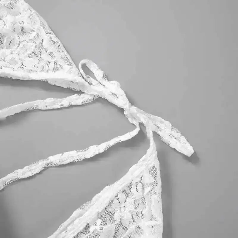 Vestido corto sexy sin espalda con cintura ajustable