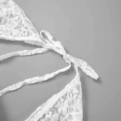 Vestido corto sexy sin espalda con cintura ajustable