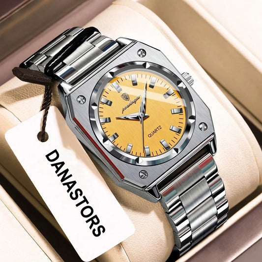 Elegant  Waterproof Stainless Steel Luminous Quartz Watches