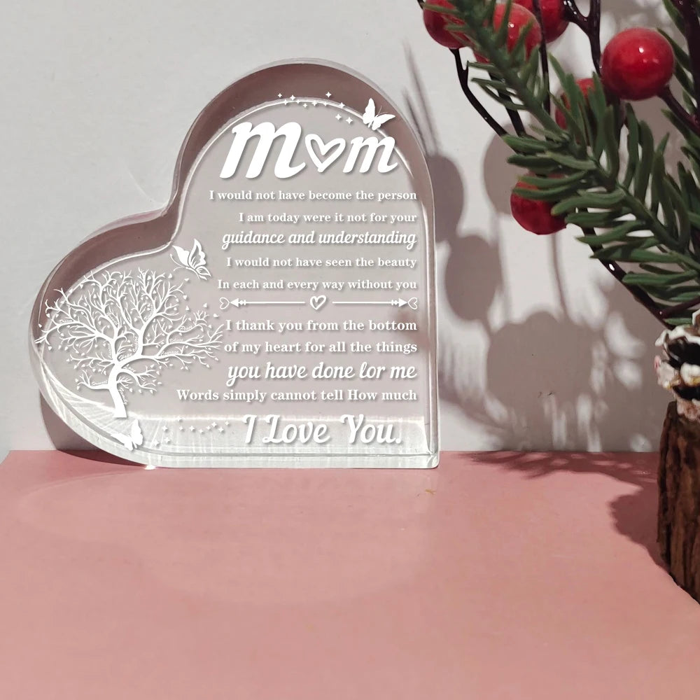 Heart transparent Acrylic ornaments decorations gift