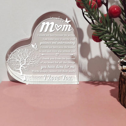 Heart transparent Acrylic ornaments decorations gift
