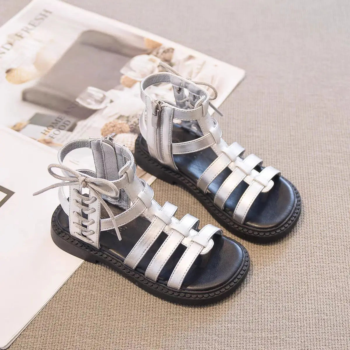 High-top Flat Cut-Outs Beach Sandals
