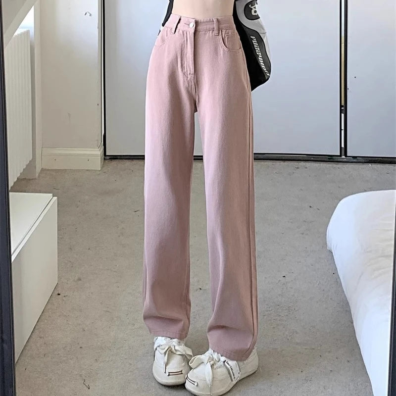Wide Leg Jeans Trousers