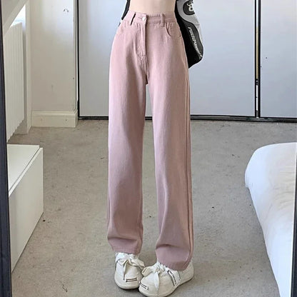 Wide Leg Jeans High Waist Pants