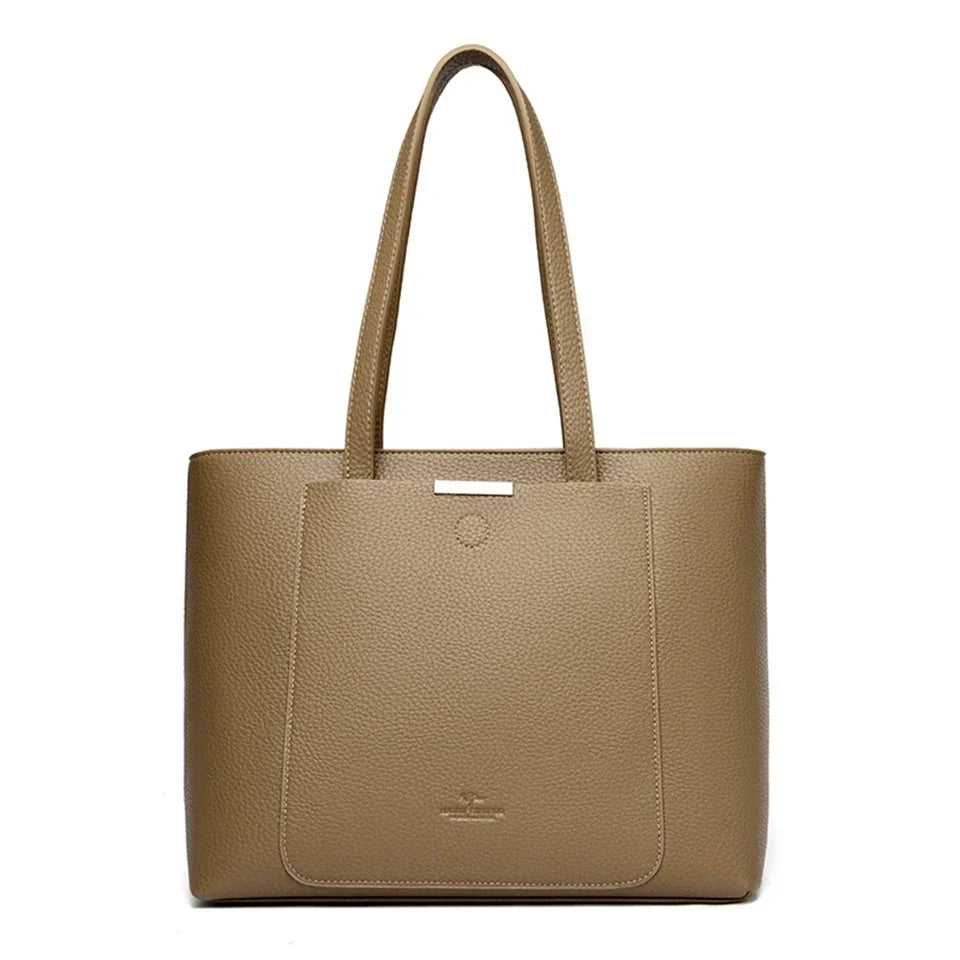 Genuine Soft Pu Leather Hand Luxury Tote Bag