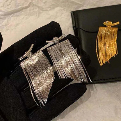 Long Statement Tassel Earrings