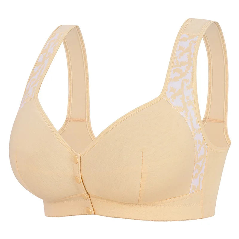 1XL-7XL Front Button Without Steel Rings Vest Style Lingerie Oversized Bras