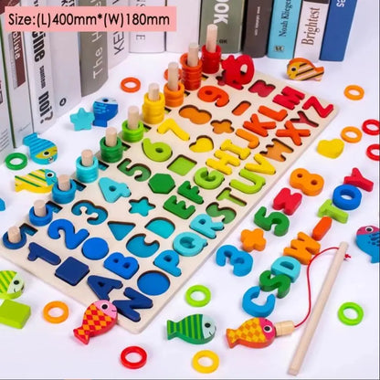 Math For Toddlers Educational Wooden Puzzle Toy
