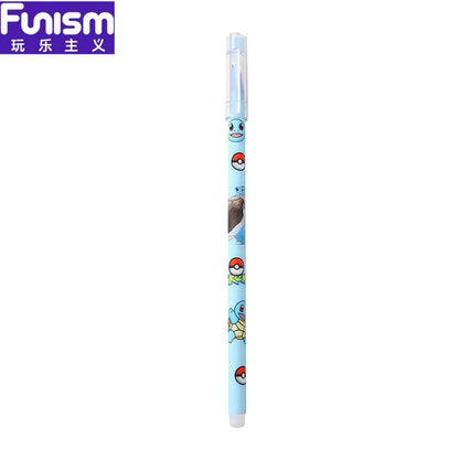 Pikachu cartoon cute pet combination straight stick erasable neutral pen