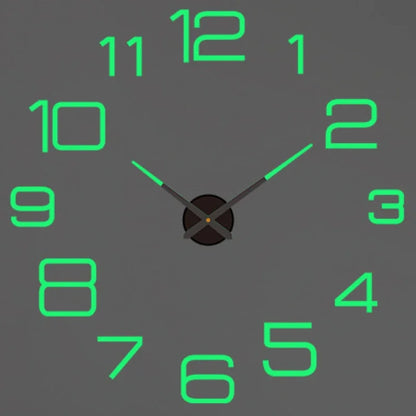 Large 3D Wall Clock Luminous Classic Wall Clocks