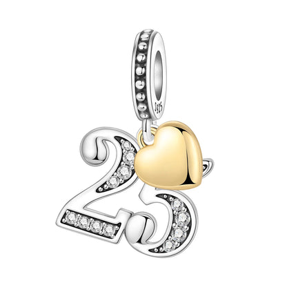 925 Sterling Silver Zircon Butterfly Letter Bracelet