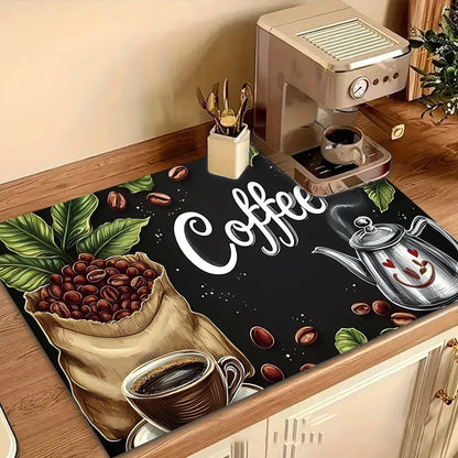 Coffee Machine Mat Waterproof Drain Pad