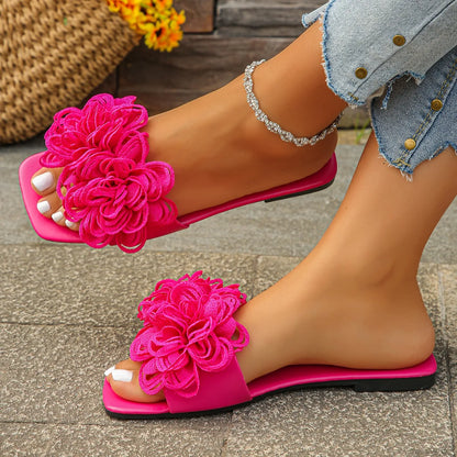 Flower Flat Slippers