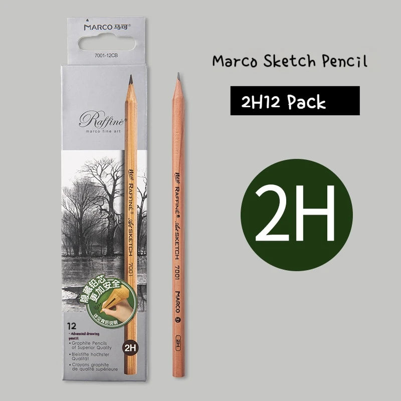 5/6/7/12 PCS Charcoal Graphite Sketch Pencils Set