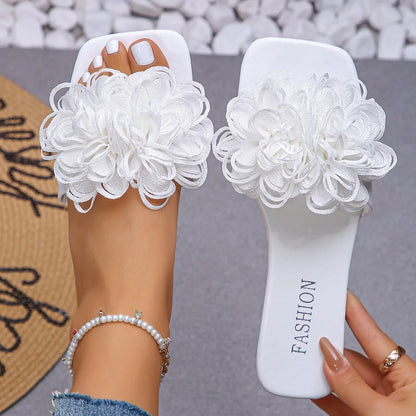Flower Flat Slippers