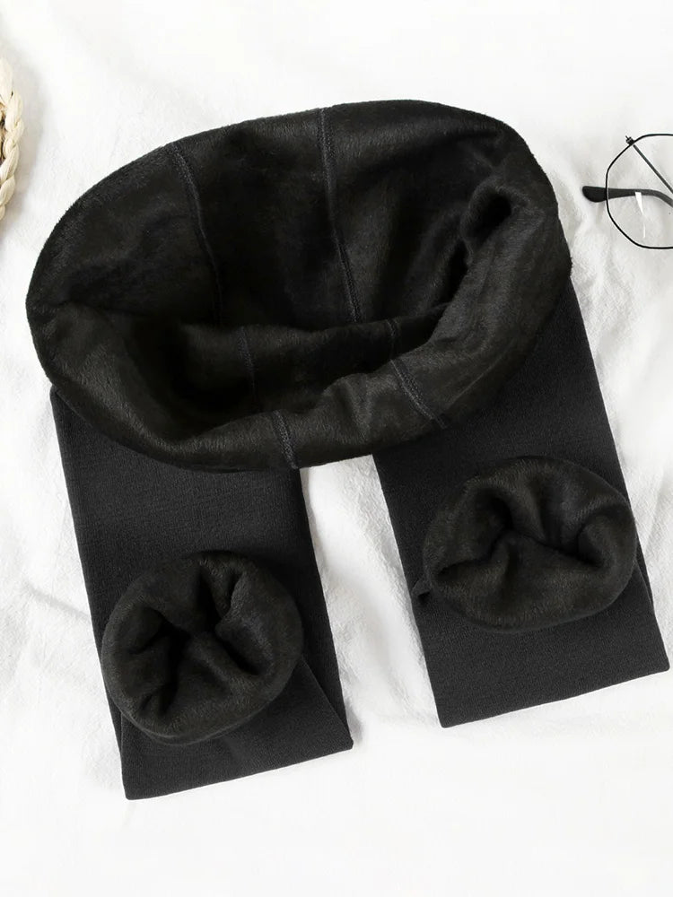 8 Colors S-XXL Winter Warm High Waist Thick Velvet Legging