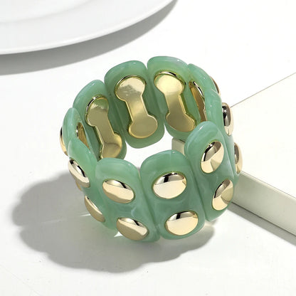 Vintage Acrylic Cuff Irregular Geometric Wide Bangles Bracelets