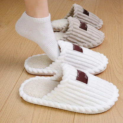 Warm Corduroy Comfort Cotton Slippers