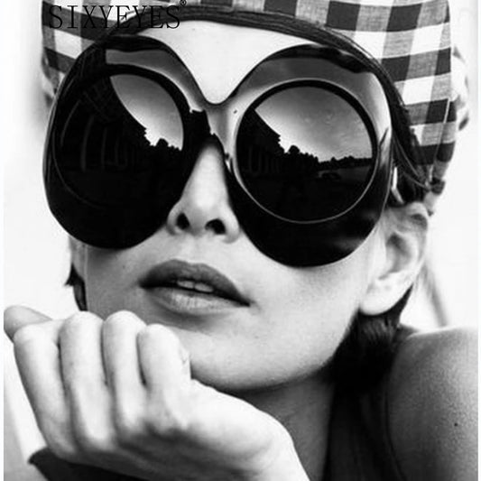 Oversized Oval Big Frame Hip Hop Sun Glasses