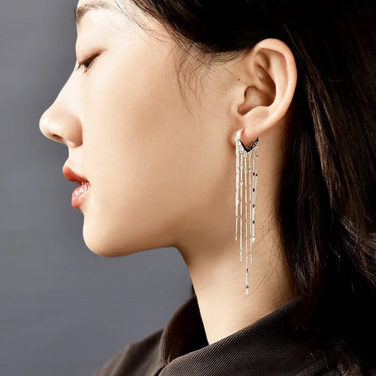 DANA 925 Sterling Silver Heart Hoop Earrings