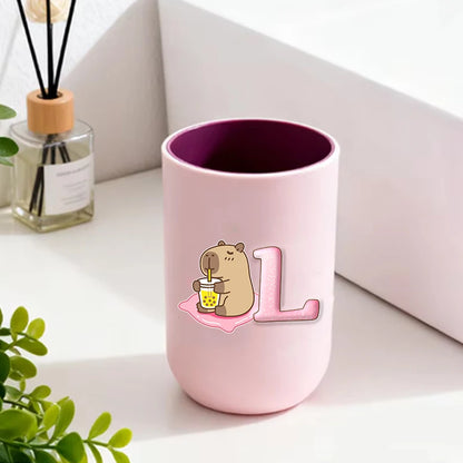 Kawaii Capybara Child Mouthwash Cups Creative Cartoon