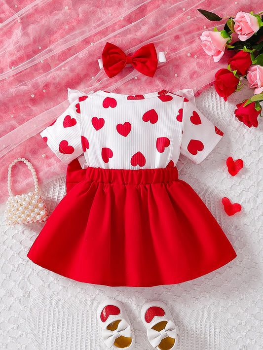 Baby girl love pit stripe  Dress