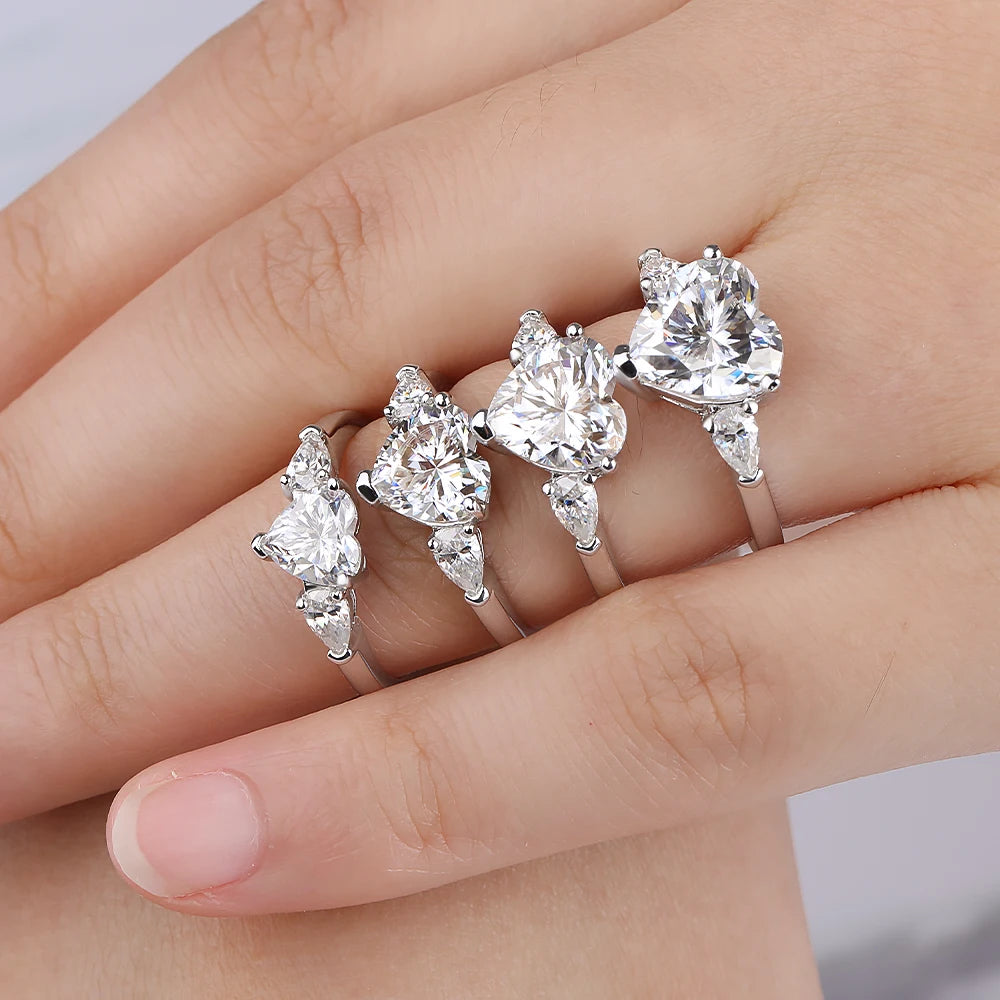 DANA 1-4Carat Heart Shape Moissanite Ring