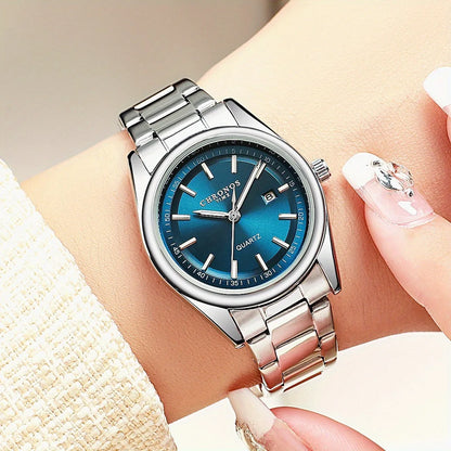 Luxury Stainless Steel Band Luminous Calendar Casual Watch
