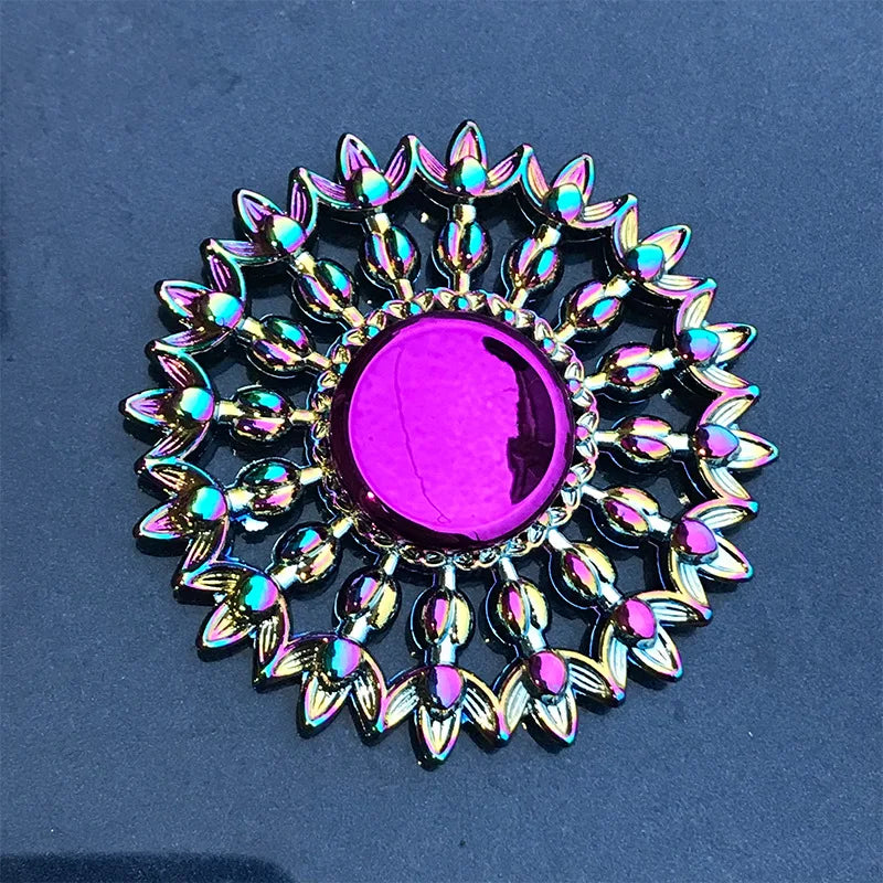 Rainbow Metal Spinner Finger Spinners Stress Anxiety Relief