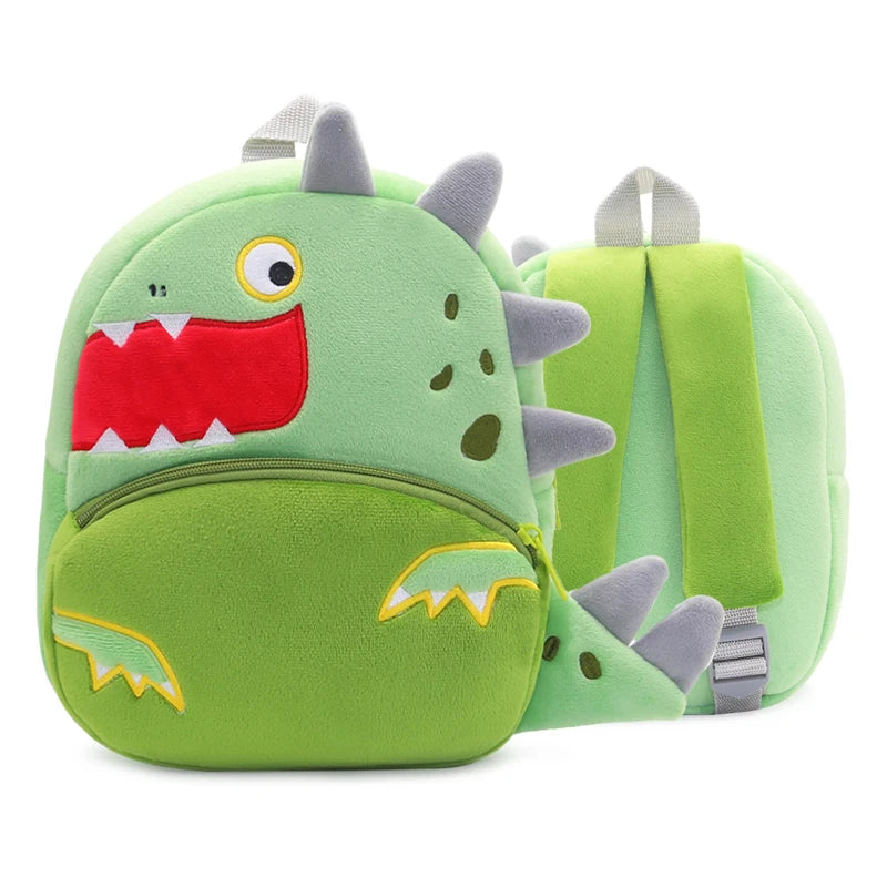 Cartoon cute plush animal backpack school