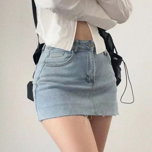 Mini High Waist Slim Cute Sexy Short Jeans Skirt