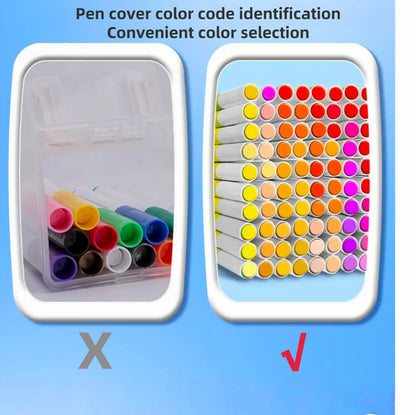 24/36/48/80/120 color acrylic marker pen waterproof stackable